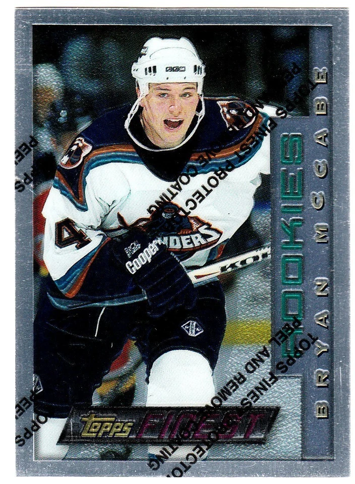 1995-96 FINEST #54 BRYAN MCCABE New York Islanders Hockey Card - Image 1 of 1