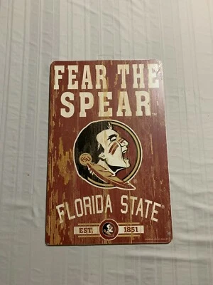 Florida State Seminoles FSU NCAA 17" x 11" Wood Decorative Indoor Sign Wincraft - Image 1 of 2
