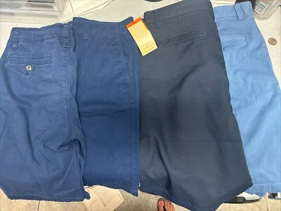 Lote de 4 pares de vestidos de uniforme azul marino talla 18 para niños Lands End nuevos con etiquetas French Toast Foto 1 de 4