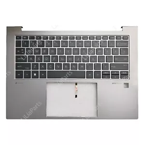 US Keyboard for HP Zbook Firefly 14 G9 G10 Backlit Palmrest Top Case N09253-001 - Afbeelding 1 van 5