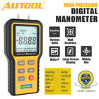 Digital Manometer Dual Port Input Air Pressure Meter Gauge HVAC Gas LCD Tester