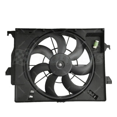 Radiator Cooling Fan For 12-15 Hyundai Accent Veloster Kia Rio 252311R390 - Image 1 of 4