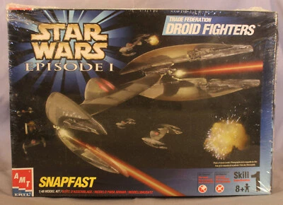 Star Wars Episode I Trade Federation Droid Fighters 1/48 AMT/Ertl Kit - Image 1 of 3