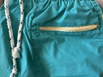 Traje de baño corto vintage años 80 Catalina para hombre L verde amarillo Foto 1 de 4