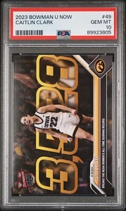 2023-24 Topps Now Bowman U #49 Caitlin Clark All-Time Scoring Record PSA 10 - Picture 1 of 2