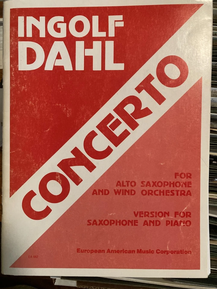 Ingolf Dahl Concerto for Alto Saxophone and Wind Orchestra (piano version) - Image 1 of 1