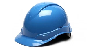 Safety Ridgeline Hard Hat 4pt w/ Glide Lock, Light Blue, HP44162 - Picture 1 of 1