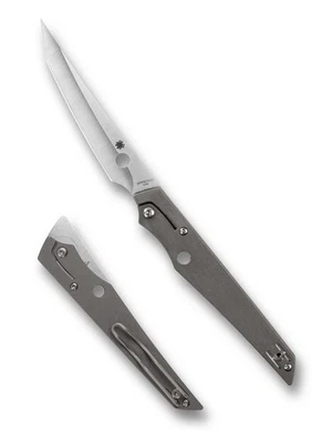 Spyderco COBOL SlipJoint Flipper M390 Tanto Hoja Manijas Titanio C273TIP Italia Foto 1 de 4