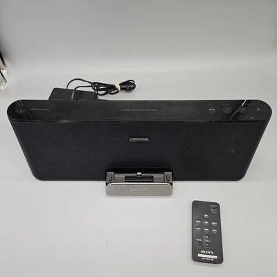 Sony RDP-T50iPN iPhone/iPod/iPad/ Audio Dock Audio System W/ Remote & AC Adapter - Image 1 of 4