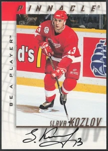 Slava Kozlov 1997-98 Pinnacle Be a Player Autograph #97 Auto Detroit Red Wings - Picture 1 of 2
