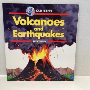 Volcanoes and Earthquakes Paperback Zuza Vrbova Our Planet 1990 - Picture 1 of 13
