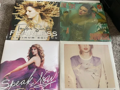 Taylor Swift Showgirl 1989 Fearless & Speak Now Vinyl LP Collection Sealed - Image 1 of 3