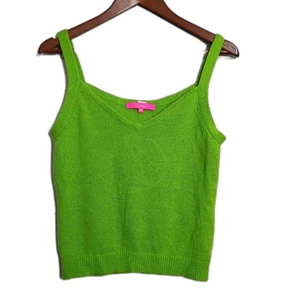 Suéter Tejido Lilly Pulitzer Angeli Tanque Verde Lima Mezcla Lana M Preppy Costero - Imagen 1 de 7