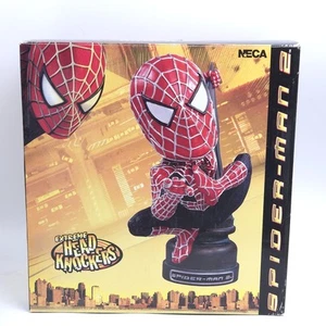 2004 Marvel Spider-Man Movie 2 Head Knockers Bobblehead Figure NECA - Photo 1/6