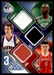 2009-10 SP Game Used Star Swatches Yao Ming/Kevin Garnett/Steve Nash /50 #3S-NGM - Bild 1 von 2