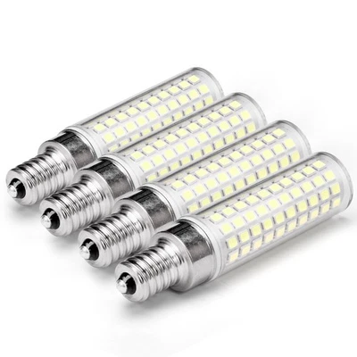 E12 100 Watt Equivalent LED Candelabra Bulbs 10W 6000K Daylight White 1200lm ... - Image 1 of 4