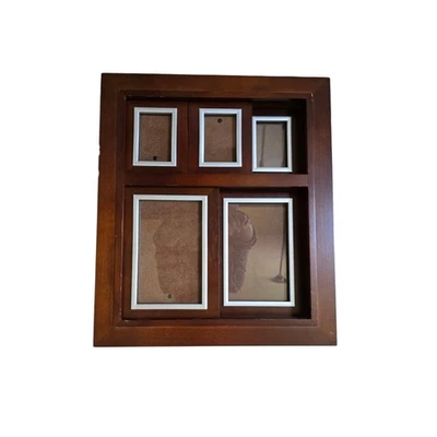 Marco de fotos deslizante oscilante madera pesada 14" X 12" ver Desc. Foto 1 de 4