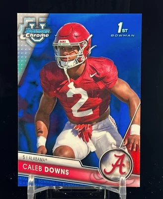 2023 Bowman U Chrome Blue Refractor Caleb Downs #/199 - Image 1 of 3
