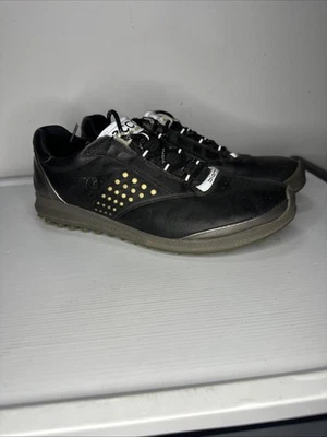 ECCO Shoes Size 9 Biom Hybrid 2 Golf Shoes Black Silver Low Top - Image 1 of 4