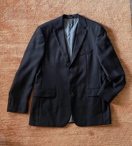 Hugo Boss Herren 40R Blau Kaschmir Wolle Blazer Sport Mantel Made in Turkey - Bild 1 von 12