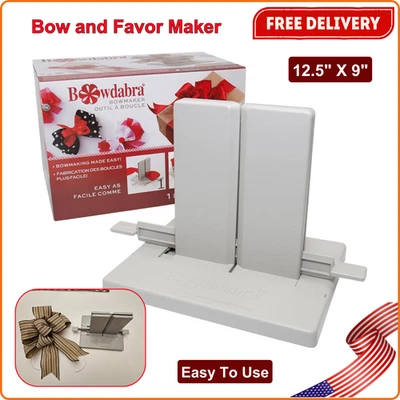 Morex x Bowdabra Mini Bow and Favor Maker, Grey, For Gift DIY Craft Presentation - Image 1 of 4