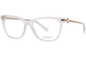 Coach HC6176 5111 Eyeglasses Frame Women's Clear Full Rim Rectangle Shape 53mm - Picture 1 of 5