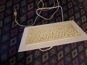 Vtg Portable over bed Lamp Gold art deco look working - Picture 1 of 8