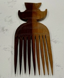 Vintage Nyamwezi Mwana Hiti Figur Holzkamm Requisite Tansania - Bild 1 von 5