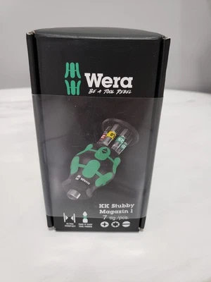 Wera New! KK  7 pc Stubby Magazine 1 Screwdriver Set New in Box!! - Image 1 of 4