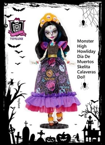 Monster High Día De Muertos Skelita Calaveras Howliday Muñeca Halloween Cosecha Ed - Imagen 1 de 9