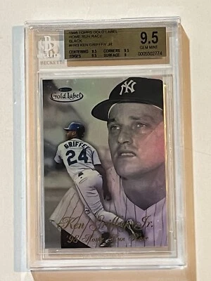 Griffey Jr 1998 Topps Gold Label BLACK HR Race BGS 9.5 #HR3 - Image 1 of 4