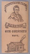 1840 William Henry Harrison Paper Campaign Ribbon Our Countrys Hope 1840-WHH-155