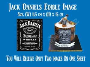 WHISKY REAL EDIBLE ICING CAKE TOPPER IMAGE FROSTING - Picture 1 of 1