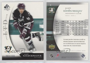 2005-06 SP Authentic Limited /100 Scott Niedermayer #4 HOF