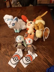 Lot Of Pokémon Plush 2 Us Pokemon Center And 3 Japanese With Tags - Picture 1 of 11