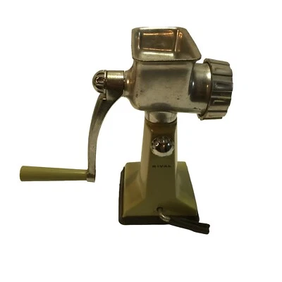 Moedor de carne modelo vintage Rival Grind-o-Mat picador de alimentos base Vac-O-Matic - Imagem 1 de 4