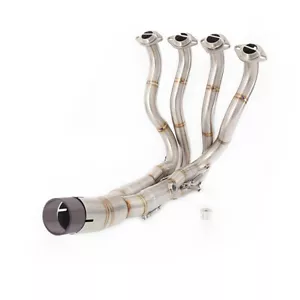Tubo de eslabón de cabezal del sistema de escape sin cordones para Kawasaki Ninja ZX6R ZX636 2009-2024 - Imagen 1 de 10