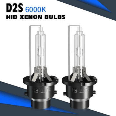 Juego de bombillas de faros de haz bajo HID de xenón para BMW 745i D2S 2002-2005 6000 k blancas Foto 1 de 4