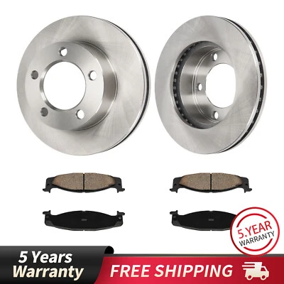 Kit de rotores de disco dianteiro e pastilhas de freio para Ford F-150 4WD Bronco 1994 1995 1996 - Imagem 1 de 4