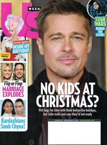 US WEEKLY December 26 2016 Brad Pitt Christina Aguilera Valerie Bertinelli - Picture 1 of 3