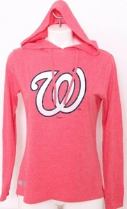 NEW Washington Nationals Concepts Sport Red Hoodie Long Sleeve T-Shirt Women's M - Picture 1 of 9