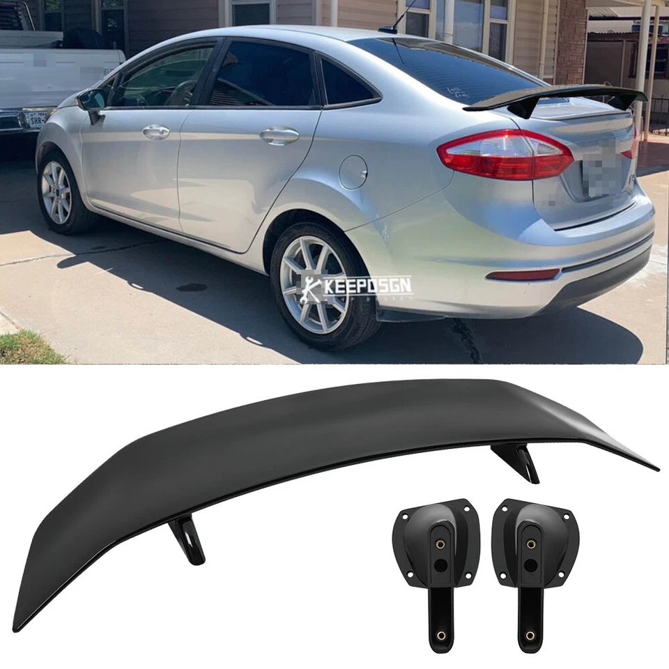 46-дюймовый черный глянцевый спойлер закраина крыло гоночный для заднего багажника автомобиля Ford Fiesta 2000-2019 - Изображение 1 из 4