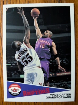 VINCE CARTER, 2001-02 FLEER SHOEBOX COLLECTION PROMOTIONAL SAMPLE #14, RAPTORS - Image 1 of 2