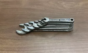 Vintage Drop Forged Select Steel No. 100 Hergestellt in den USA Auto Kit Schraubenschlüssel 8-teiliges Set - Bild 1 von 3
