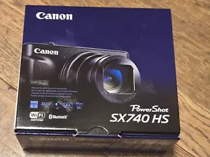 Canon PowerShot SX740 HS 4K Digital Point Shoot Compact Camera 20.3MP Black NEW - Picture 1 of 4