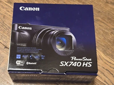 *PLATEADA* Cámara compacta digital Canon PowerShot SX740 HS 4K de 20,3 MP Foto 1 de 4