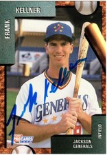 Frank Kellner Autograph 1992 Fleer ProCards Minor League Auto Card ASTROS
