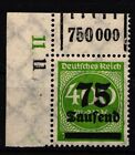 Deutsches Reich 287W OR postfrisch 1/5/1 vom Eckrand #GX502