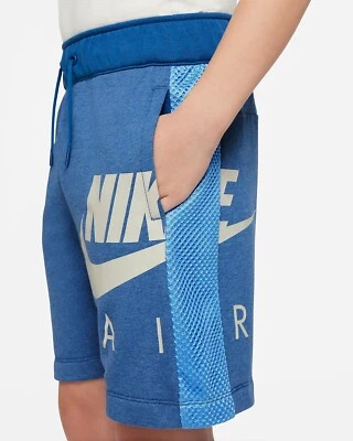Pantalones cortos de felpa francesa Nike Air Big para niños (azul marino oscuro) talla XL Foto 1 de 4
