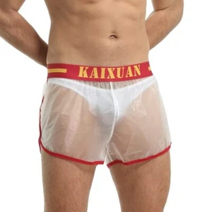 Männer Beachwear Transparente Shorts Badeanzüge Surf Bademode (ohne Slips) - Bild 1 von 17